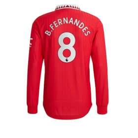 Herren Fußballbekleidung Manchester United Bruno Fernandes #8 Heimtrikot 2022-23 Langarm